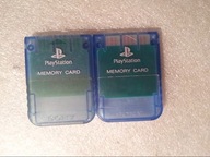 Oryginalna karta pamięci Playstation 1 PS1 PSX NIEBIESKA transparent blue