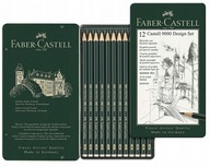 Ołówek zestaw Faber Castell 9000 od 5B do 5H