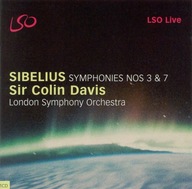 SIBELIUS Symphony 3 & 7 / LSO Colin Davis (CD)
