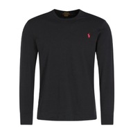 -45% POLO RALPH LAUREN LONGSLEEVE MĘSKI CUSTOM SLIM CZARNY M