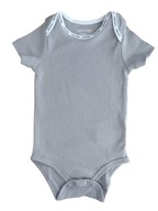Calvin Klein šedé bodýčko pre bábätko z organickej bavlny 0 - 3 m