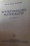 Wytrzymałość Materiałów Wyd. - Błażewski