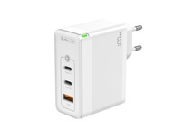 JELLICO ładowarka sieciowa - C118 GaN PD 100W 2x USB-C + 1x USB QC3.0 biała