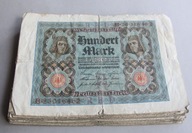 Niemcy - BANKNOTY - 100 Marek 1920 - zestaw 23 sztuk banknotów - PACZKA