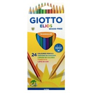 Trojuholníkové pastelky Elios Giant Giotto, 24 farieb