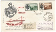 FDC Włochy 1964 Znaczki most odkrycia geograficzne