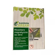 MOSKITIERA MAGNESY CZARNA NA BALKON 150 X 130 GARDEN DREAM OPIS