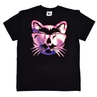 Koszulka dziecięca z KOTEM W OKULARACH r 134 kotek