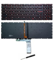 KLAWIATURA DO MSI MS-16J9 MS-16JB / LED RED