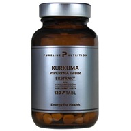 Kurkuma Piperyna Imbir - Kurkumina Ekstrakt z pieprzu - 120 tabletek