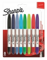 Sharpie marker Twin Tip mix 8 kolorów Ultra Fine