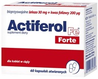 Actiferol Fe Forte żelazo bioprzyswajalne 30mg 60 kapsułek