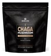 CHAGA MUSHROOM W PROSZKU SOLVE LABS 50 g HUBA BŁYSKOPOREK PODKOROWY GRZYB