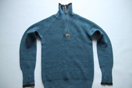 VIKAFJELL__SWETER 100% WOOL ZIP NECK UNISEX__M