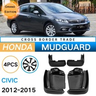 4ks Car PP Mudguards For Honda Civic Large Edition 2012-2015