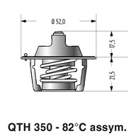 Quinton Hazell QTH350K Termostat, chladiaci prostriedok