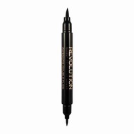 Makeup Revolution Eyeliner Double Flick Liquid Podwójny Eyeliner Black