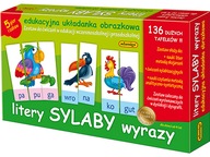 Litery sylaby wyrazy układanka edukacyjna Adamigo