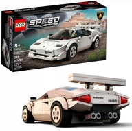 Klocki lego auto sportowe samochód lamborghini countach białe