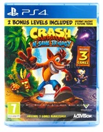 Crash Bandicoot N. Sane Trilogy PS4 PS5 trzy platformówki dla dzieci pakiet