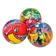 3x PENOVÁ LOPTA DINOSAURY FAREBNÁ ANTISTRESOVÁ HRAČKA ĽAHKÁ MÄKKÁ 7 cm