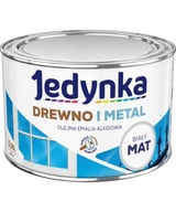 JEDYNKA Drewno I Metal Mat Biały 0,36l