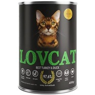 LOVCAT Best Turkey & Duck Indyk z Kaczką 400g