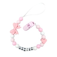 CUMI MEDÁL RÓZSASZÍN FEHÉR medál lánc