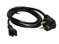Kabel przewód zasilający 1,5m koniczynka do TV monitora laptopa