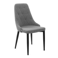 Krzesło LOUIS QUILTER w tkaninie szare 44x59x88 cm HOMLA