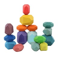 Drevené balančné kamene Montessori