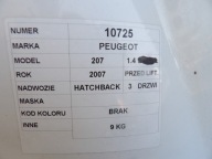 Peugeot 207 motorhaube