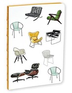 Mid-Century Modern Chairs A5 Notebook Hail Tiger