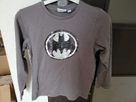 Batman Długi rękaw Koszulka 8lat cekiny odwracane