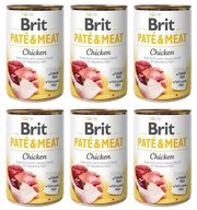 BRIT Pate & Meat Dog Chicken Kurczak 6 x 400g
