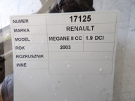 Renault Megane II CC coupe starter 8200331251 D7R49