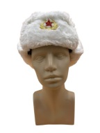 SZOVJET KATONAI SAPKA USZANKA SZOVJETUNIÓ fehér téli méret 60