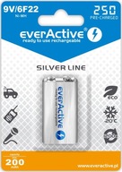 Baterie EVERACTIVE NiMH PP3 (9V, 6LR61, 6F22, 6R61) 250mAh Blister EVHRL22-