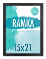 Ramka na zdjęcia 15x21 A5 ramka 15x21 ramki na zdjęcie czarna MDF foto rama