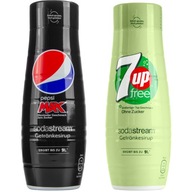 Sirupy Sodastream 7up a Pepsi Max koncentrát 440 ml 2 ks