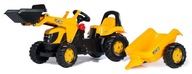 Traktor Na Pedały Łyżka Przyczepa JCB Zestaw Rolly Toys