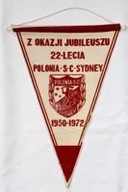 Proporczyk 22. výročie Poľska SC Sydney (1972)