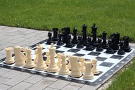 Malá sada pre šach a outdoorové warcaby - figúrky, figúrky, šachovnica