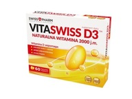 Vitamín D3 2000jm 60 kaps. Vitaswiss D3 dátum exspirácie 31.05.2024