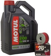 MOTUL 5100 4T 10W40 4L+ K&N OLEJOVÝ FILTER KN-137