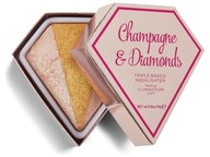 Revolution Paleta rozświetlaczy wypiekany złoty Champagne Diamonds 150 g