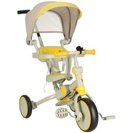 TROJKOLKA TRIKE FIX V4 ŽLTO-ŠEDÁ S KRYTOM