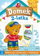 DOMEK 2-LATKA DWULATKA EDUKACYJNA KSIĄŻECZKA Z NAKLEJKAMI zadania