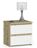 Nočný stolík CL2 artisan-biely stolík 40cm AKD