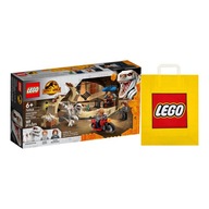 LEGO JURASSIC WORLD č.76945 - Atrociraptor: naháňačka na motorke + Taška LEGO